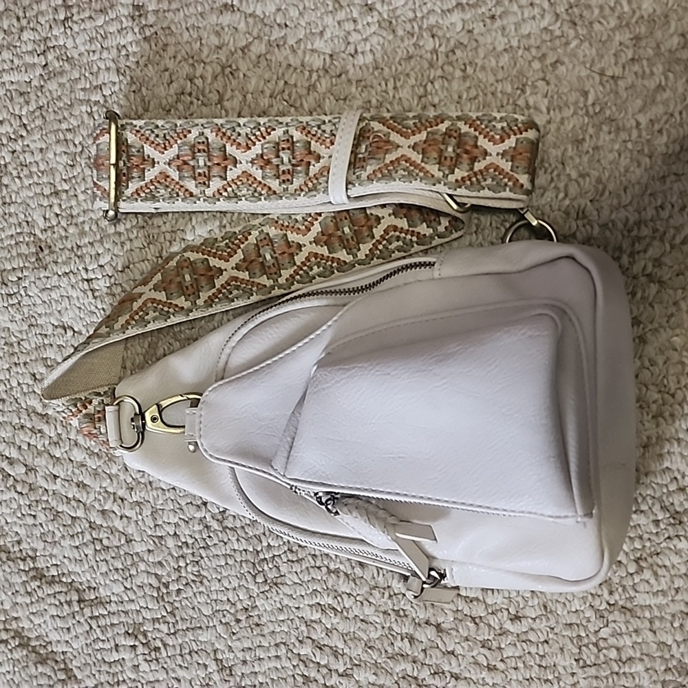 Antique Kraft crossbody purse